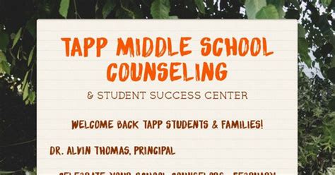 Tapp Middle School Counseling Smore Newsletters