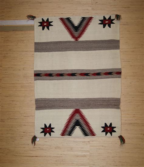 Navajo Double Saddle Blanket With Valero Stars 536 Charleys Navajo