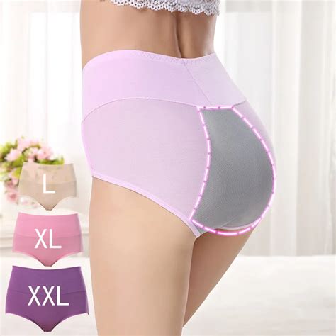 Aliexpress Buy High Waist Female Menstrual Period Briefs Abdomen