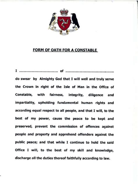 Police Oath Of Office 1 Pdf