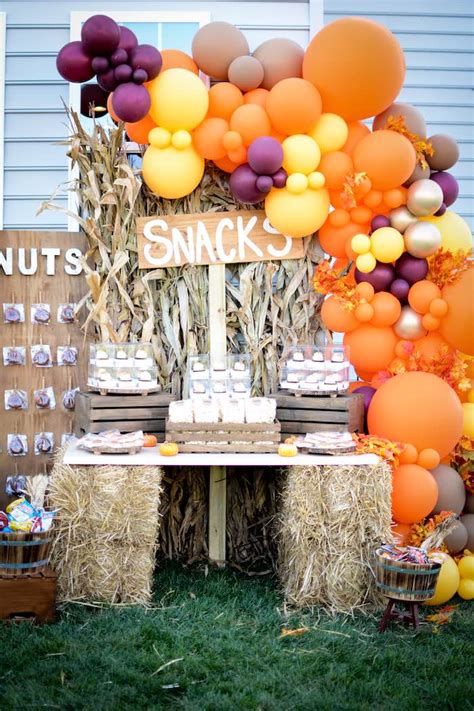 Kara's Party Ideas Backyard Fall Festival Party | Kara's Party Ideas
