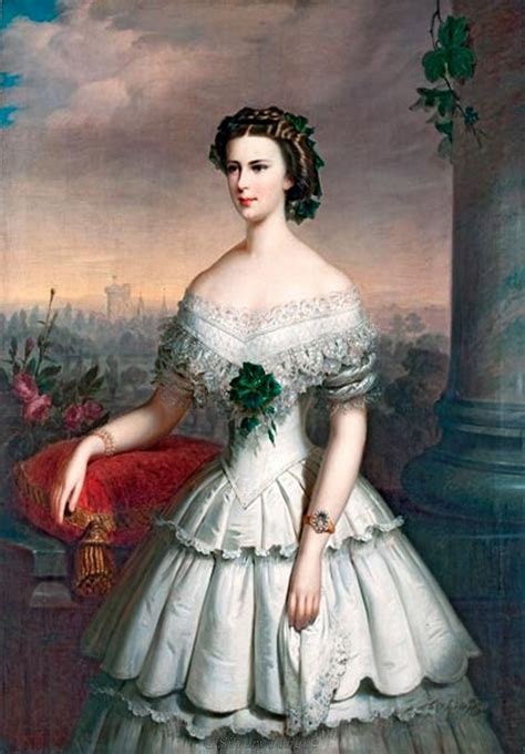 Empress Elisabeth Of Austria In 1854 Victorian Gowns Historical