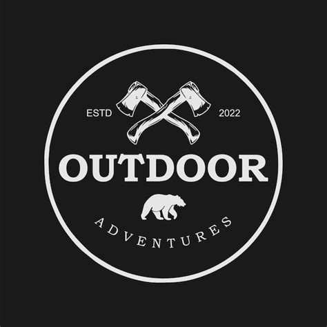 Premium Vector Outdoor Adventures Badge Logo