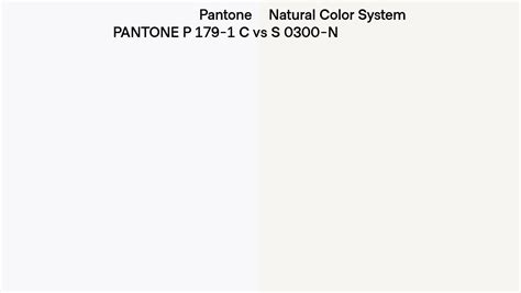 Pantone P 179 1 C Vs Natural Color System S 0300 N Side By Side Comparison