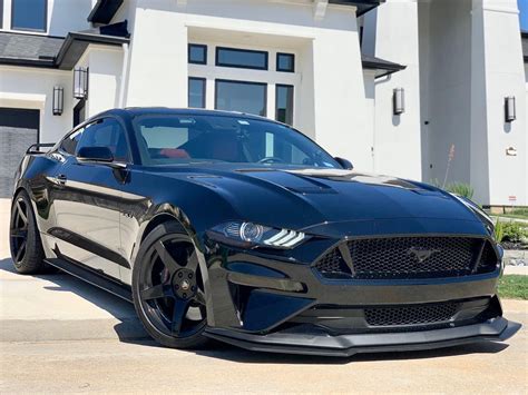 Ford Mustang S550 Black Project 6gr Five Wheel Wheel Front
