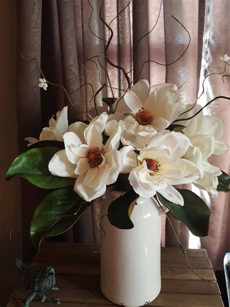 Magnolia Farmhouse Arrangementcountry Arrangement Floral Arrangement