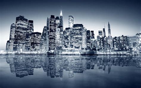 Black And White New York Skyline 9 Wallpaper HD hd backgrounds hd