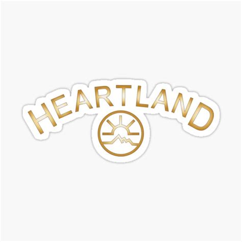Heartland Logo Sticker For Sale By Gnbrayiu Redbubble
