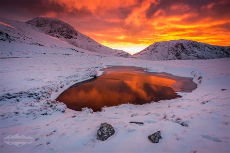 Sunset Below Great Gable The Lake District Uk Oc 2048x1367 By Harry