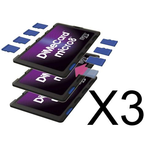 I had a pny 32gb sd card. DiMeCard micro8 microSD Memory Card Holder 3-Pack (Ultra ...
