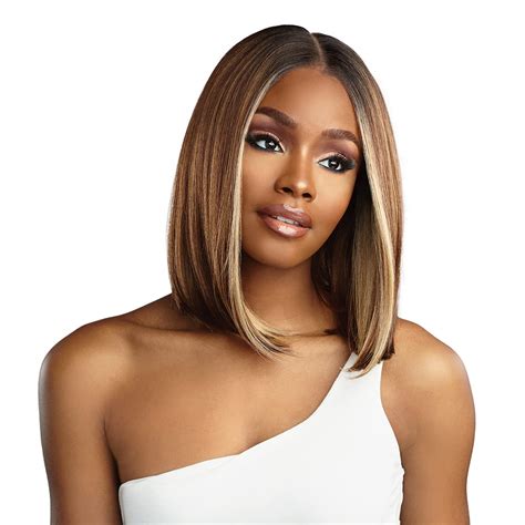 Sensationnel Human Hair Blend HD Lace Front Wig Butta Lace Bob BALAYAGEGOLD Buy Online In