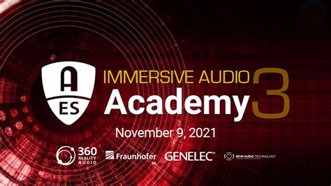 AES Announces Immersive Audio Academy Event Series For November AES