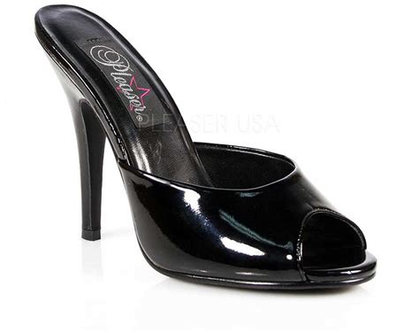 sexy slip on peep toe stiletto slide mules high heels shoes adult women ebay