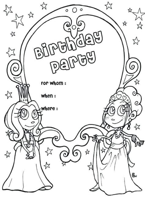 Happy birthday coloring page free printable. 25 Free Printable Happy Birthday Coloring Pages