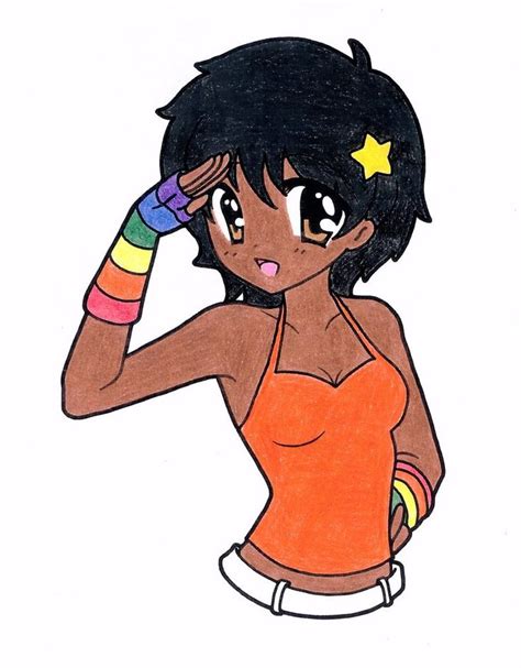 African American Nema Chan By ~rc360 On Deviantart Black Anime