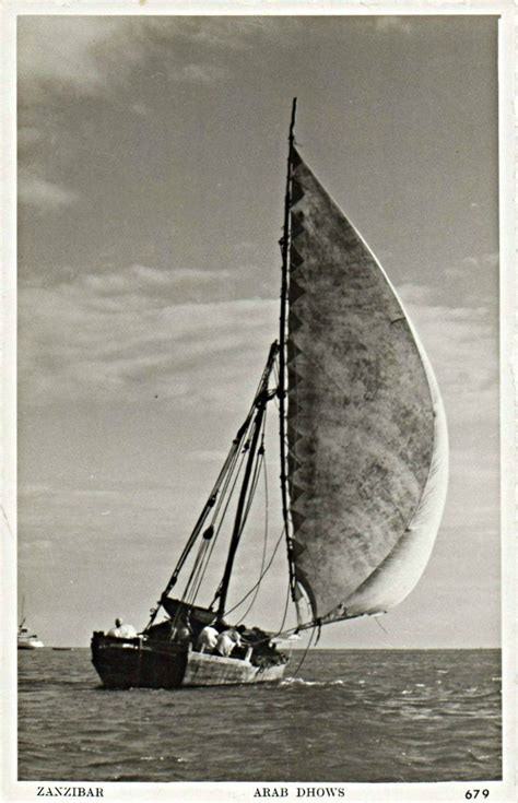 Arab Dhow Zanzibar 1971 Old Sailing Ships Classic Sailboat Sailing