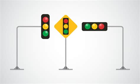 Traffic Light Illustration Design Traffic Sign Vector Illustration