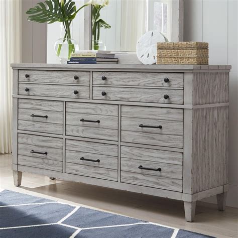 Legacy Classic Belhaven 9360 1200 Modern Farmhouse 8 Drawer Dresser With Felt Lined Drawers