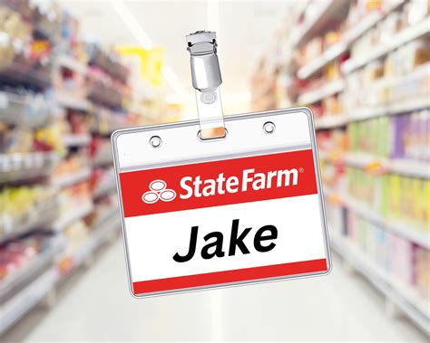printable state farm jake prop cosplay id card id badge name badge replica