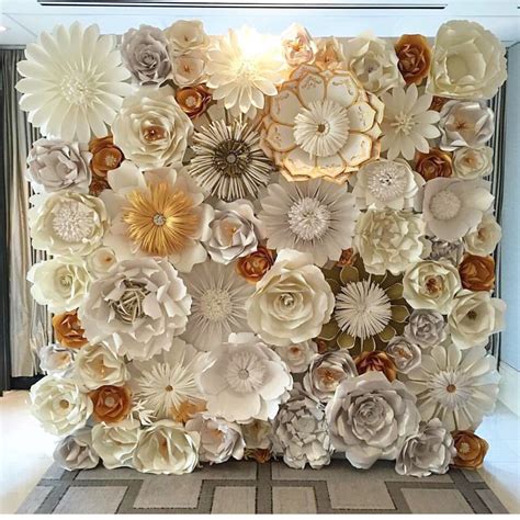 Paper Flower Wall Custom And Handmade To Order Idged1001