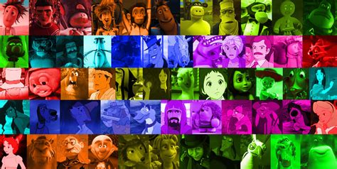 A Rainbow Of Animated Movie Characters Part 4 By Michaelsar On Deviantart