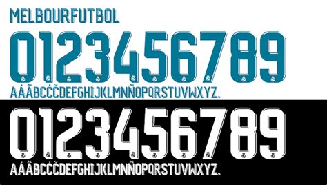 Soccer Jersey And Jersey Font Real Madrid Original Font 2017 18