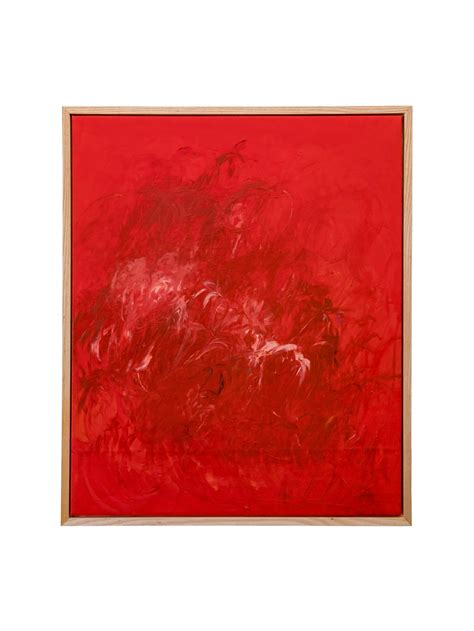 Waves Red Painting — Sold — Anna Núñez Fine Art