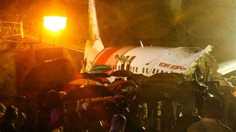Air India Express Plane Crash Flight Skids Off Runway 18 People Dead