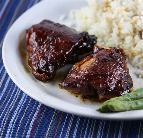 Chicken gravy mix chicken leg quarters chicken meat chicken or turkey gizzards chicken pieces chicken stock chicken thighs chicken wings chicken wings and legs chili con carne spice chili powder chili sauce chili. BBQ Chicken Thighs in Crockpot - BigOven
