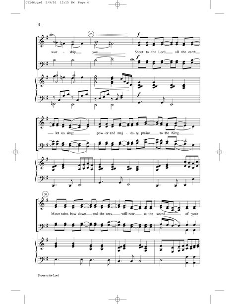 Shout To The Lord Satb By Darlene Zschech Jw Pepper Sheet Music