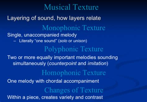 Musical Texture Music Technology Musician