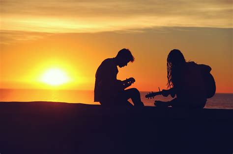 Sunset Couple Free Stock Photo - Public Domain Pictures