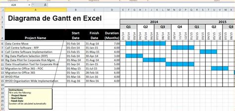 Descarga O Crear Un Diagrama De Gantt En Excel 2019 Macro Excel Zohal