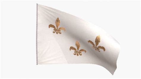 Royal French Flag 1789 3d Asset Cgtrader