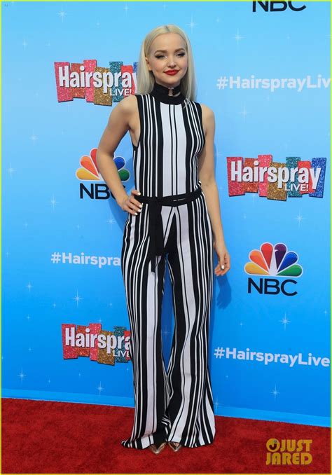 Dove Cameron Ariana Grande Kick Off Hairspray Live Press Junket
