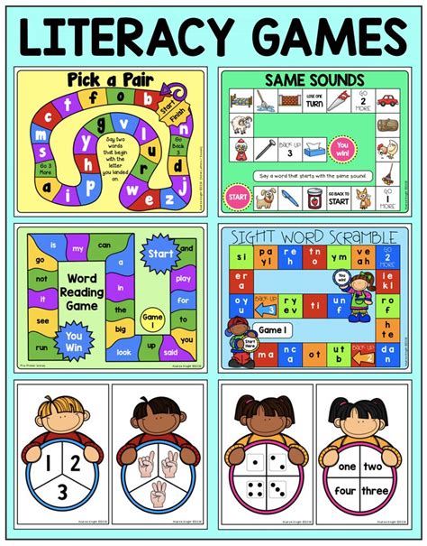 Reading Games For 1st Grade And Kindergarten Literacy Centers No Prep