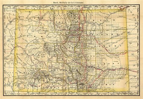 Historic Railroad Map Of Colorado 1879 World Maps Online