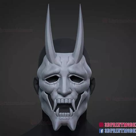 Download Stl File Neon White Game Mask 3d Print Model • Model To 3d