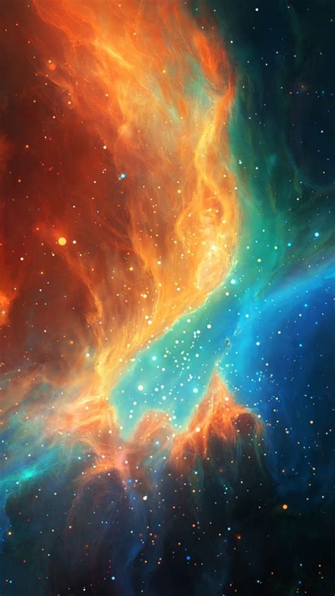 Colorful Space Galaxy Nebula Iphone Wallpaper Iphone