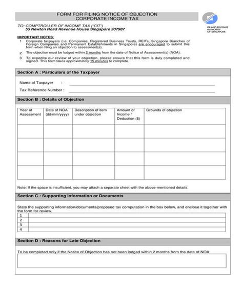 Free 11 Notice Of Objection Forms In Pdf Ms Word