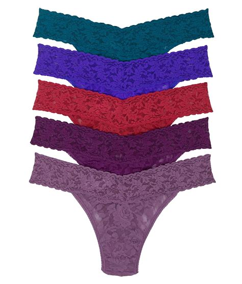 Hanky Panky Womens Plus Size Signature Lace Thong 5 Pack Style 48115xvf