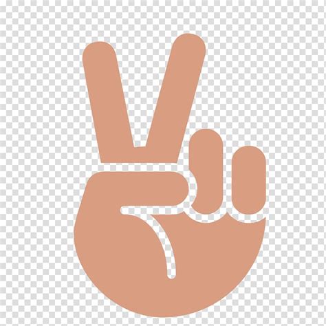 Peace Signage Emoji Peace Symbols Emoticon Smiley Hand Transparent