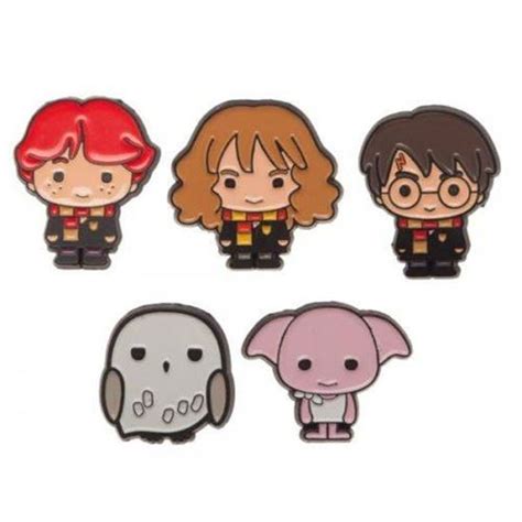 Reconozco que no soy fan de la saga. Harry Potter Set 5 Pins Kawaii-Atlántica 3.0