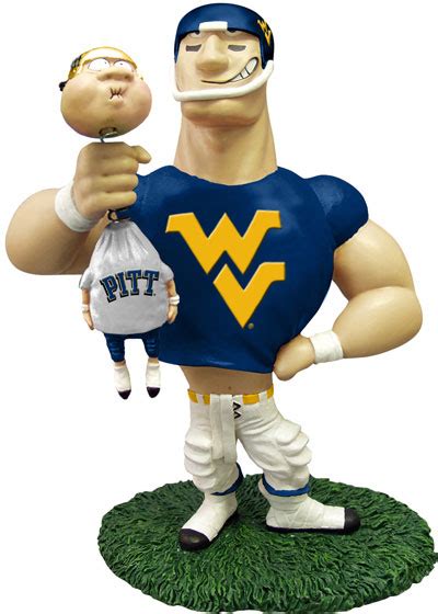 West Virginia Mountaineers Ncaa College Rivalry Mascot Figurine