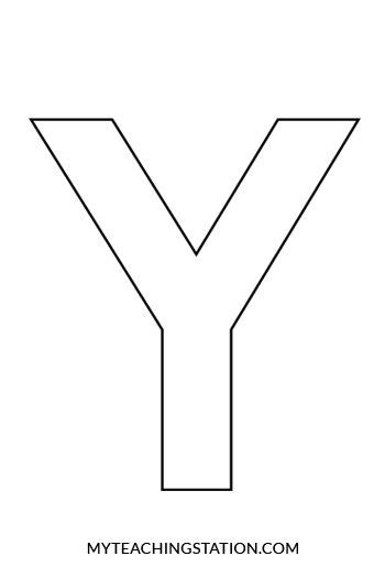 Letter Y Craft Yarn Letter Y Crafts