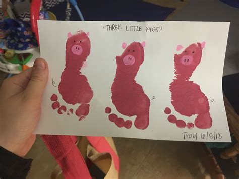 Kids now — sing a song of sixpence 02:12. The three little pigs infant/toddler footprint craft ...