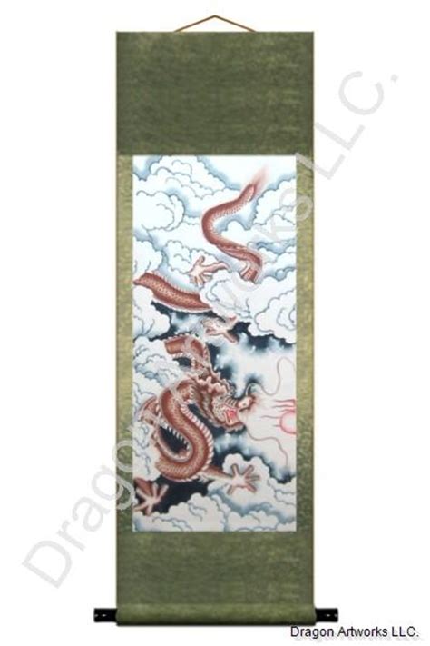 Dragon Soaring Chinese Painting Scroll
