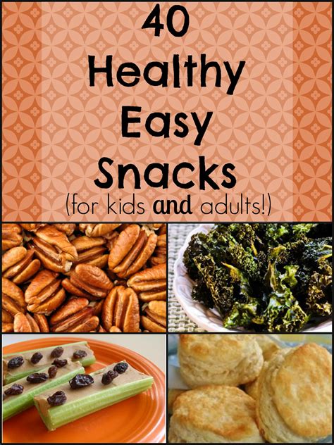 40 Healthy Easy Snacks {for kids and adults!} | Natural Chow