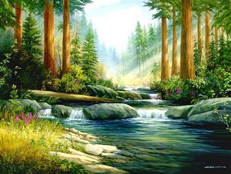 Free Download Forest Stream Wallpaper And Backgrounds 1280 X 1024