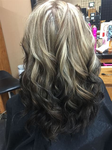 Gorgeous Reverse Blonde To Black Ombre Curled Hairstyles Grey Ombre
